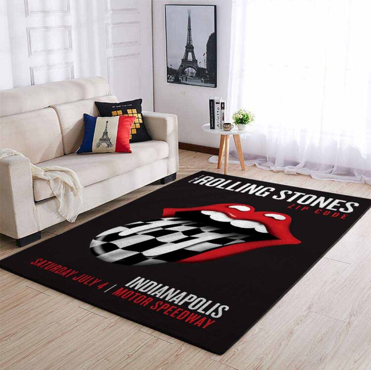 Rolling Stones Zip Code 2015 Indianapolis Tire Tongue Rug Carpet