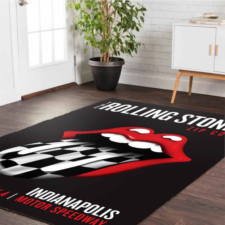 Rolling Stones Zip Code 2015 Indianapolis Tire Tongue Rug Carpet