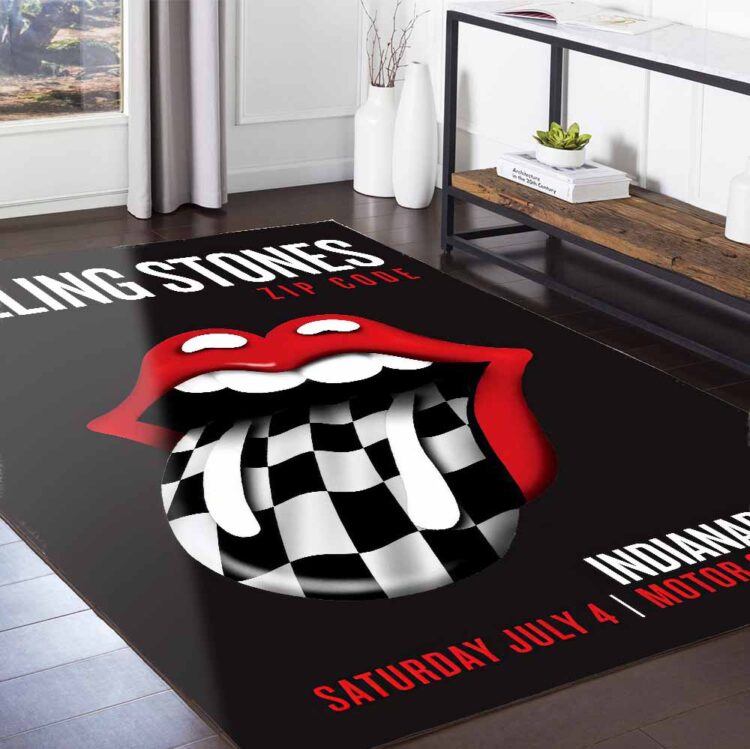 Rolling Stones Zip Code 2015 Indianapolis Tire Tongue Rug Carpet