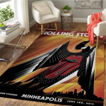 Rolling Stones Zip Code 2015 Minneapolis Bird Rug Carpet