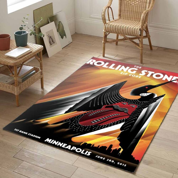 Rolling Stones Zip Code 2015 Minneapolis Bird Rug Carpet