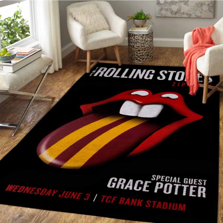 Rolling Stones Zip Code 2015 Minneapolis Rug Carpet