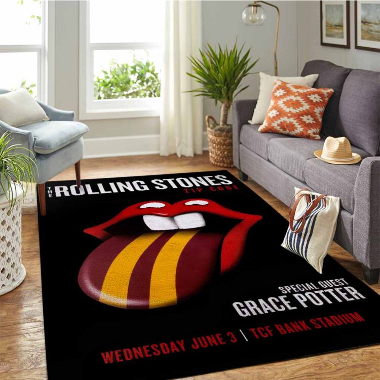 Rolling Stones Zip Code 2015 Minneapolis Rug Carpet