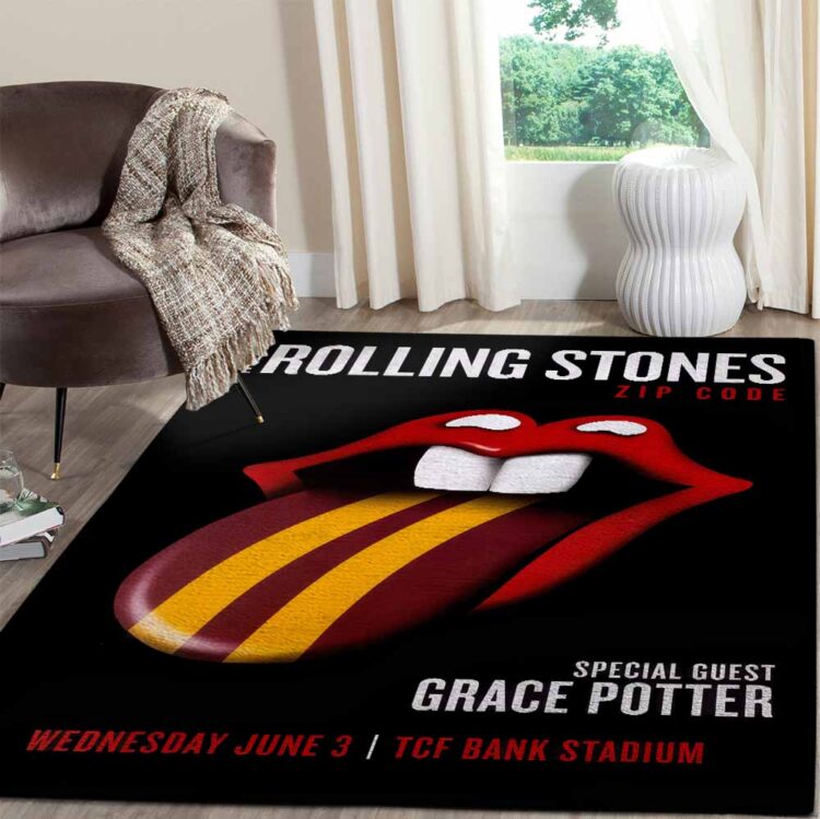 Rolling Stones Zip Code 2015 Minneapolis Rug Carpet