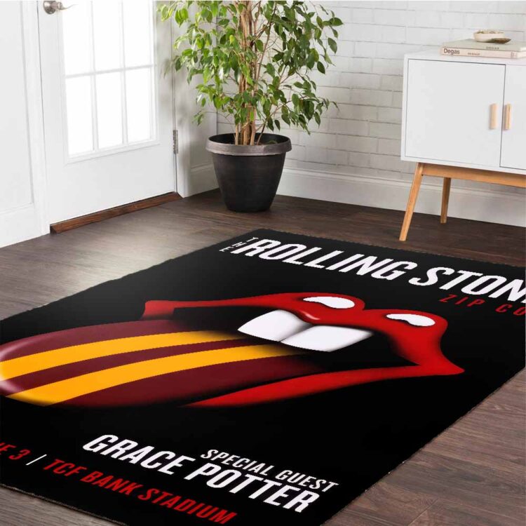 Rolling Stones Zip Code 2015 Minneapolis Rug Carpet