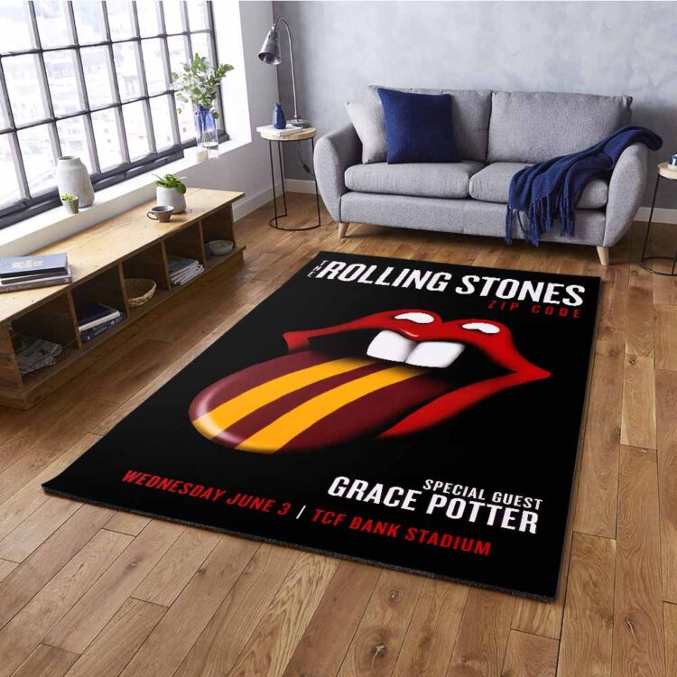 Rolling Stones Zip Code 2015 Minneapolis Rug Carpet