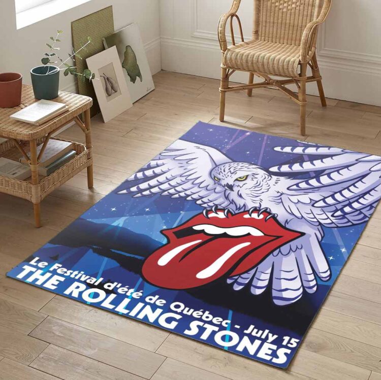 Rolling Stones Zip Code 2015 Quebec Canada Rug Carpet