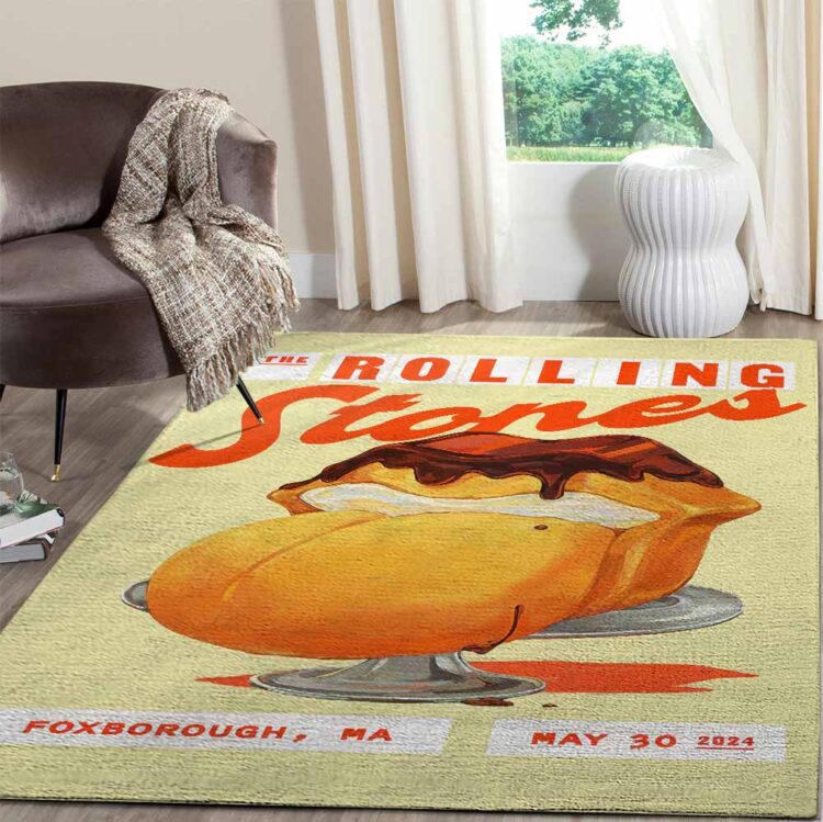 Rolling Stones Hackney Diamonds Foxborough, MA 2024 Rug Carpet